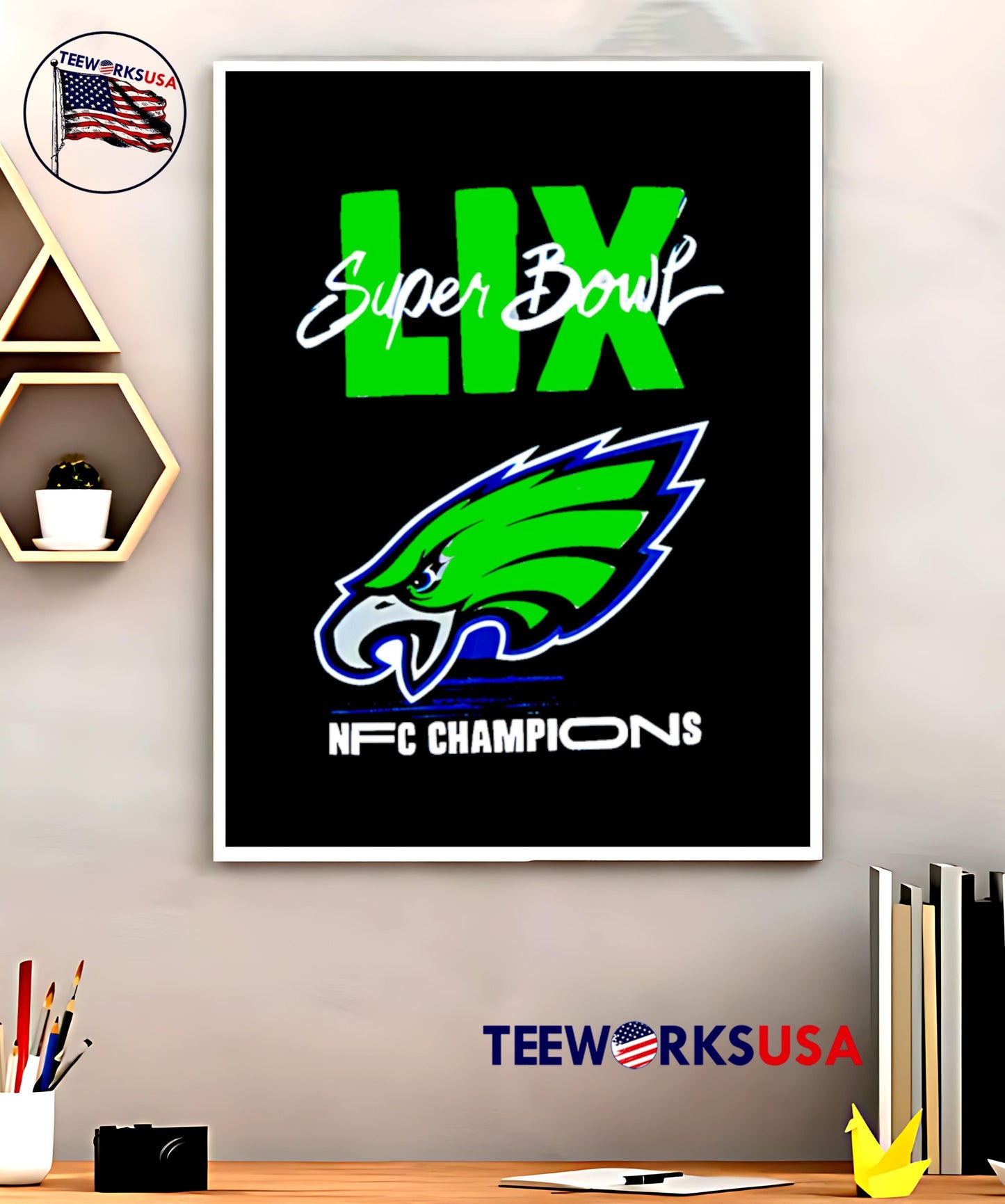 Philadelphia Eagles Super Bowl LIX NFC Champions shirt