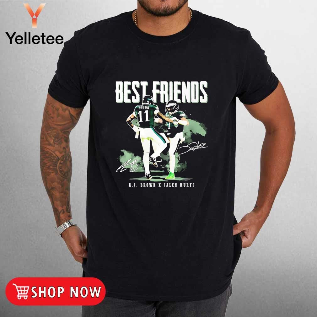 Philadelphia Eagles best friends AJ Brown x Jalen Hurts signatures shirt