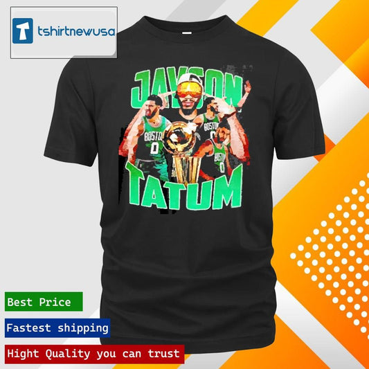 Premium Jayson Tatum Boston Celtics Retro Graphic 2025 T Shirt