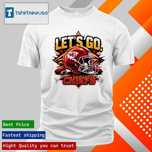 Premium Lets Go Chiefs Kansas City Football Helmet 2025 T Shirt