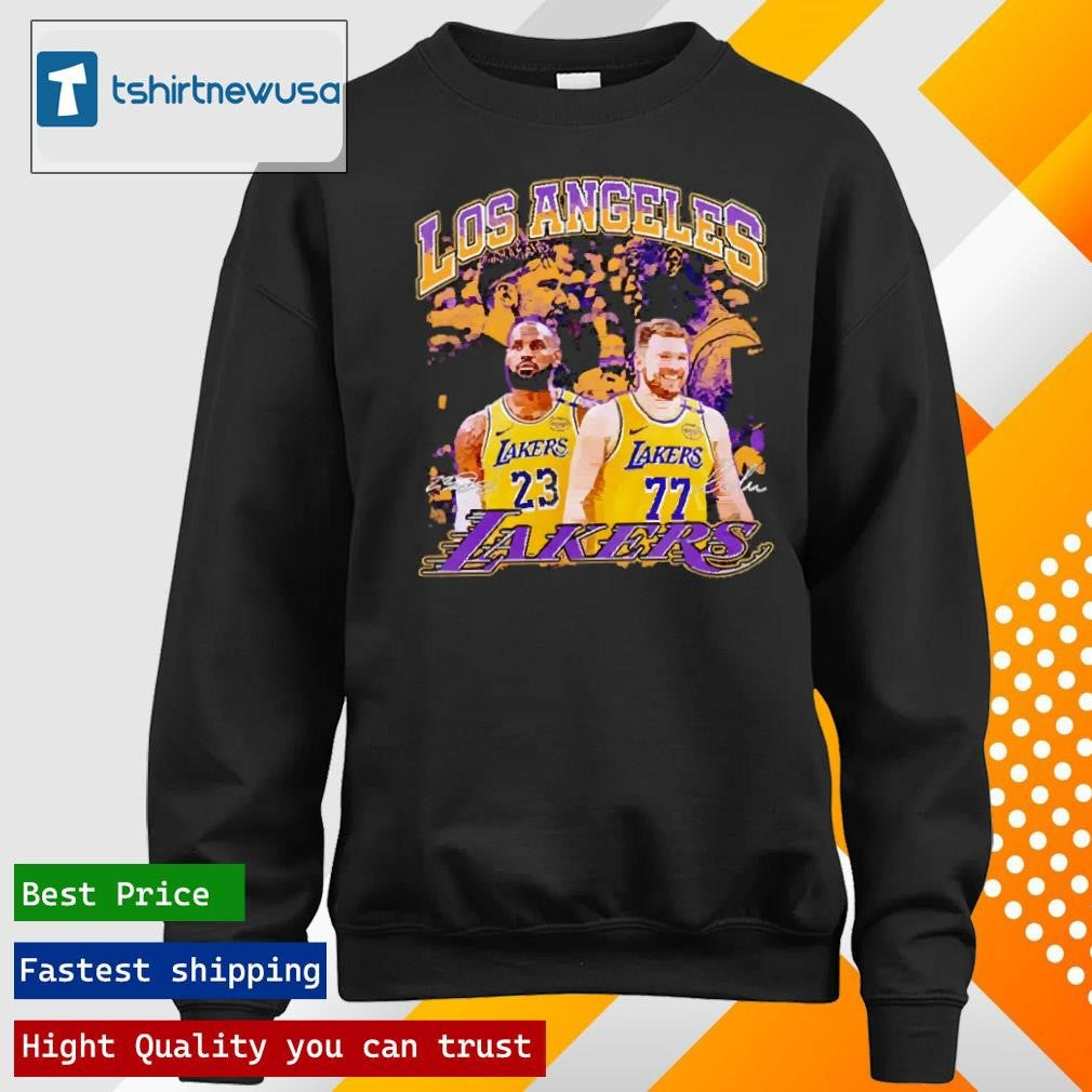 Premium Luka Doncic x LeBron James Los Angeles Lakers 2025 T Shirt