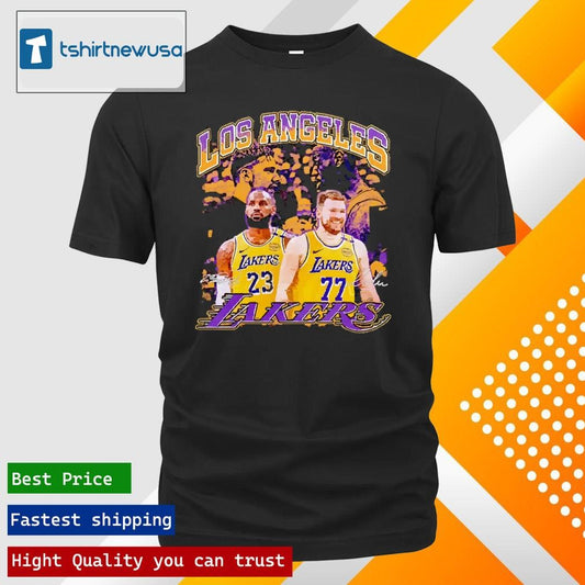 Premium Luka Doncic x LeBron James Los Angeles Lakers 2025 T Shirt