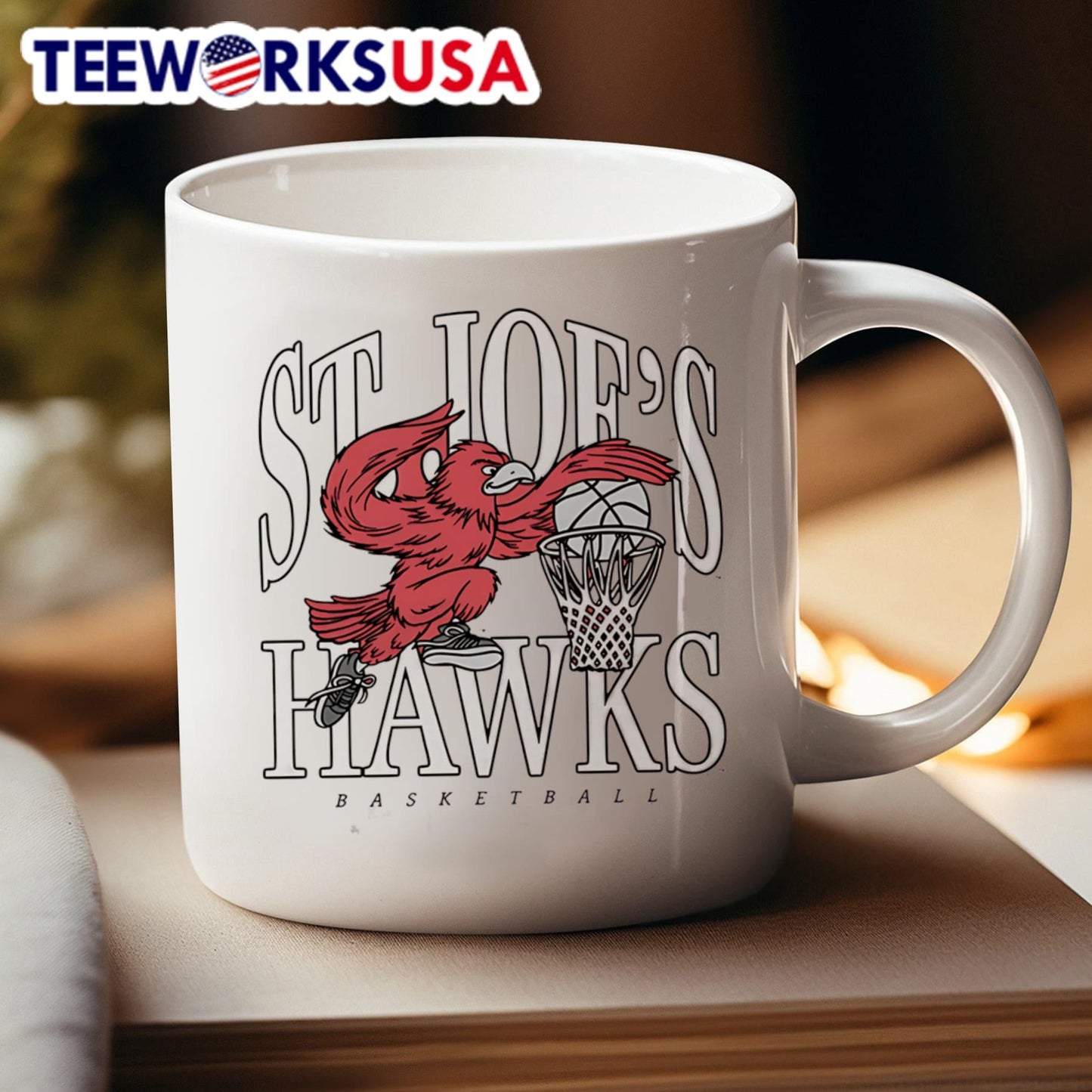 Saint Joseph's Hawks basketball vintage shirt