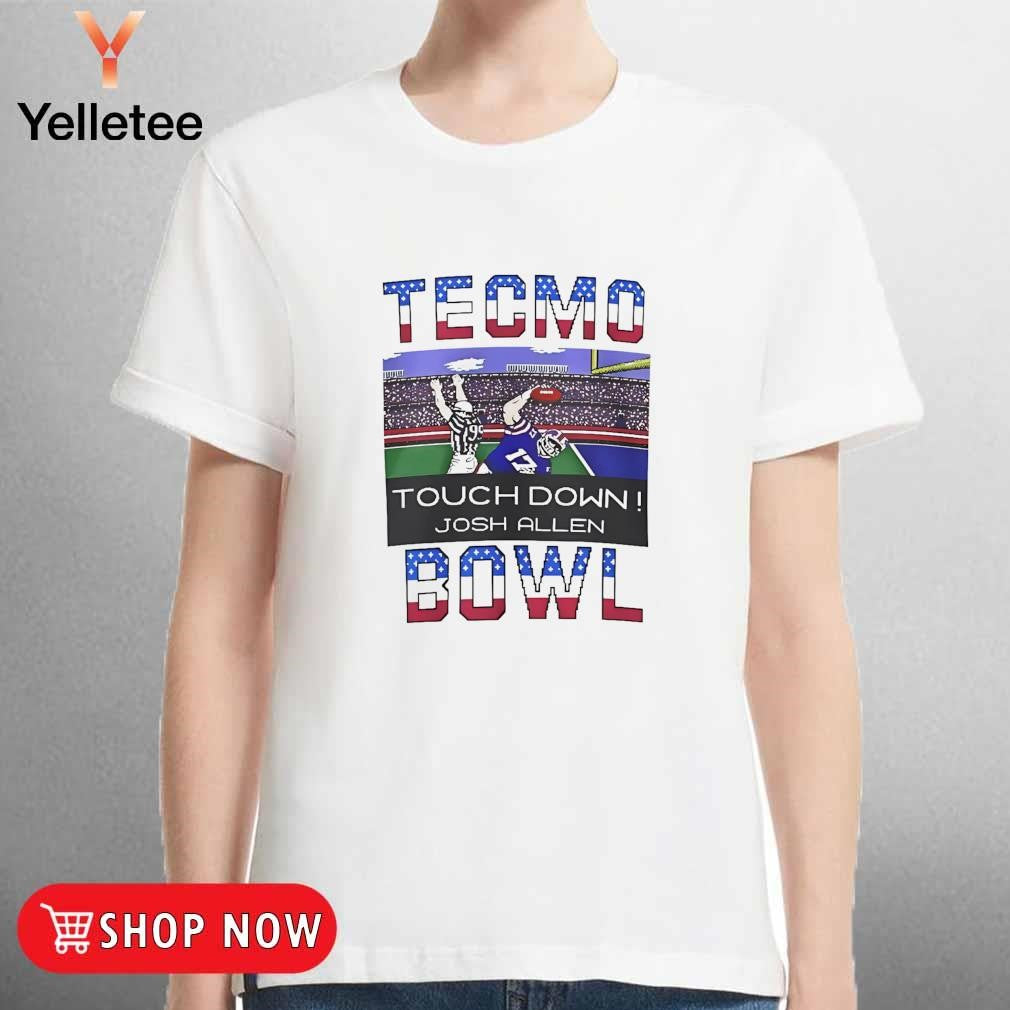 Tecmo Super Bowl Josh Allen Buffalo Bills touch down shirt