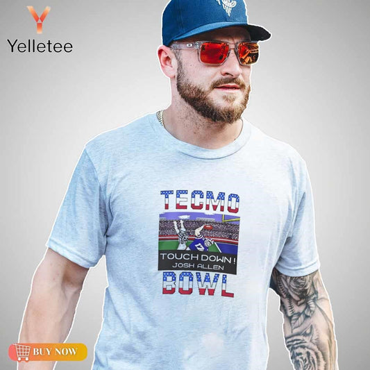 Tecmo Super Bowl Josh Allen Buffalo Bills touch down shirt