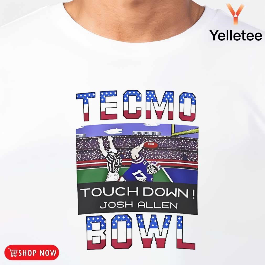 Tecmo Super Bowl Josh Allen Buffalo Bills touch down shirt