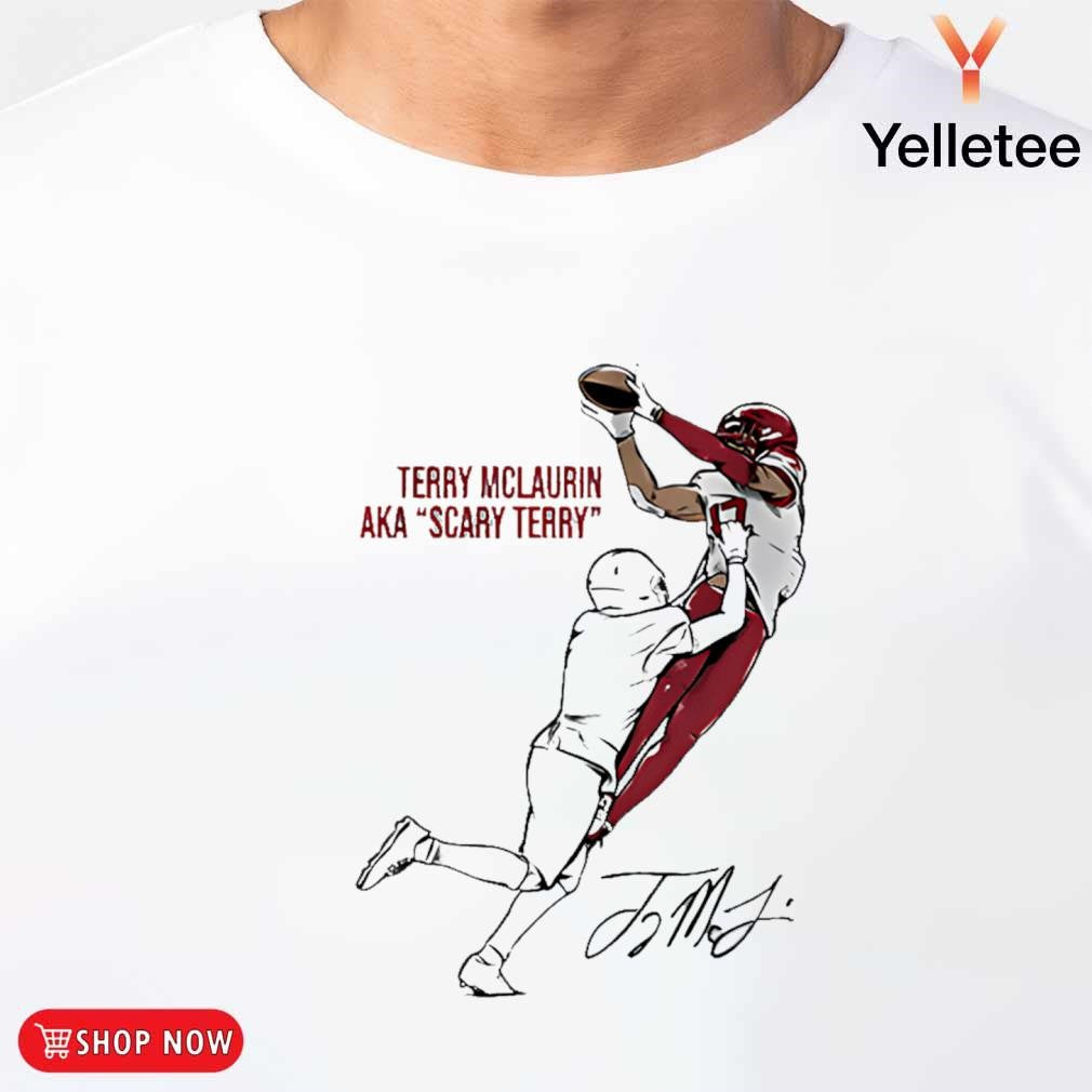 Terry McLaurin aka scary Terry catch signature shirt