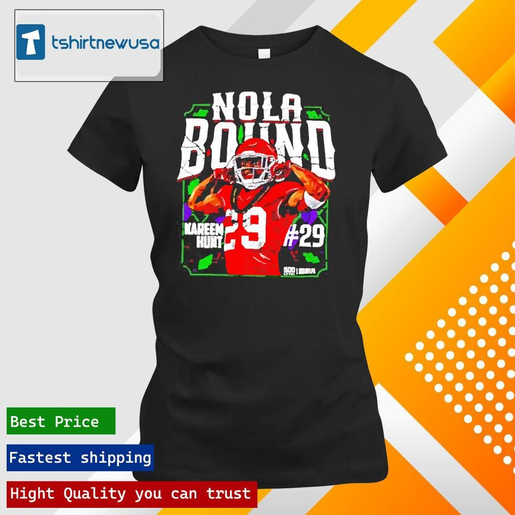 Top Kareem Hunt Kansas City NOLA Bound 2025 Shirts