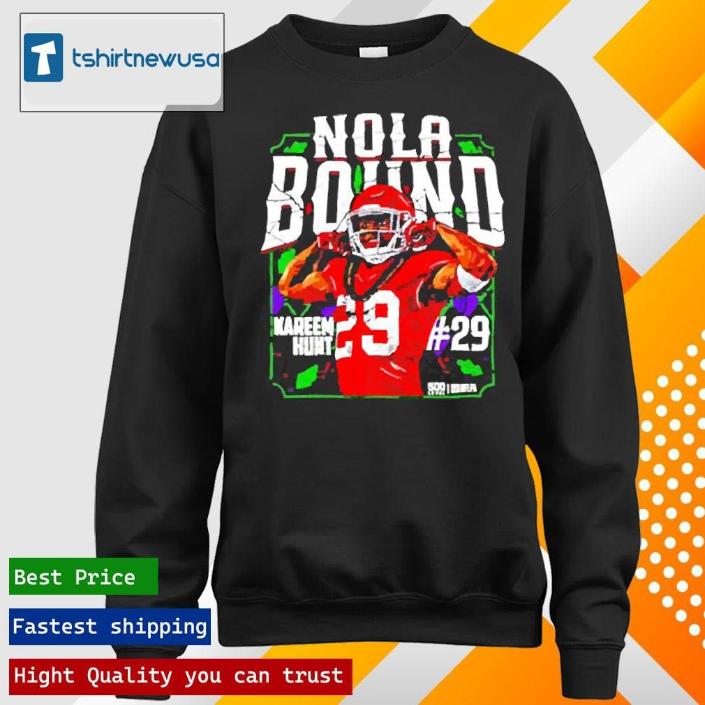 Top Kareem Hunt Kansas City NOLA Bound 2025 Shirts