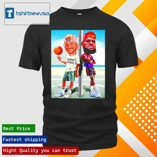 Top Luka Doncic And Lebron James Los Angeles Lakers NBA cartoon 2025 T shirt