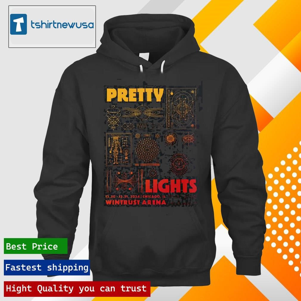 Top Pretty Lights Merch Tee In Chicago Illinois At Wintrust Arena On December 30 And 31 2024 Unisex Shirts