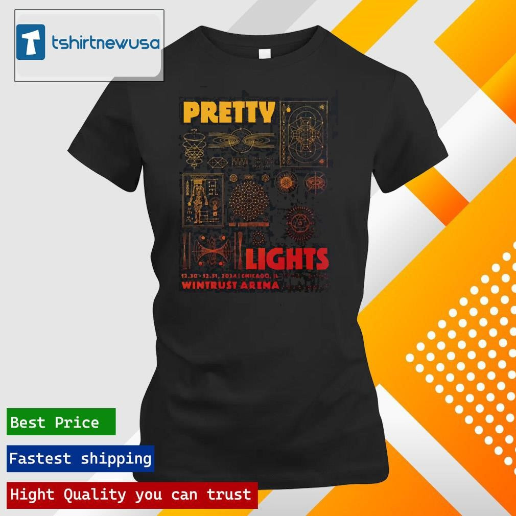 Top Pretty Lights Merch Tee In Chicago Illinois At Wintrust Arena On December 30 And 31 2024 Unisex Shirts