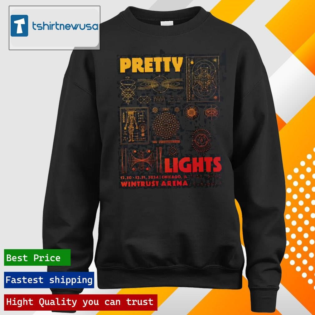 Top Pretty Lights Merch Tee In Chicago Illinois At Wintrust Arena On December 30 And 31 2024 Unisex Shirts