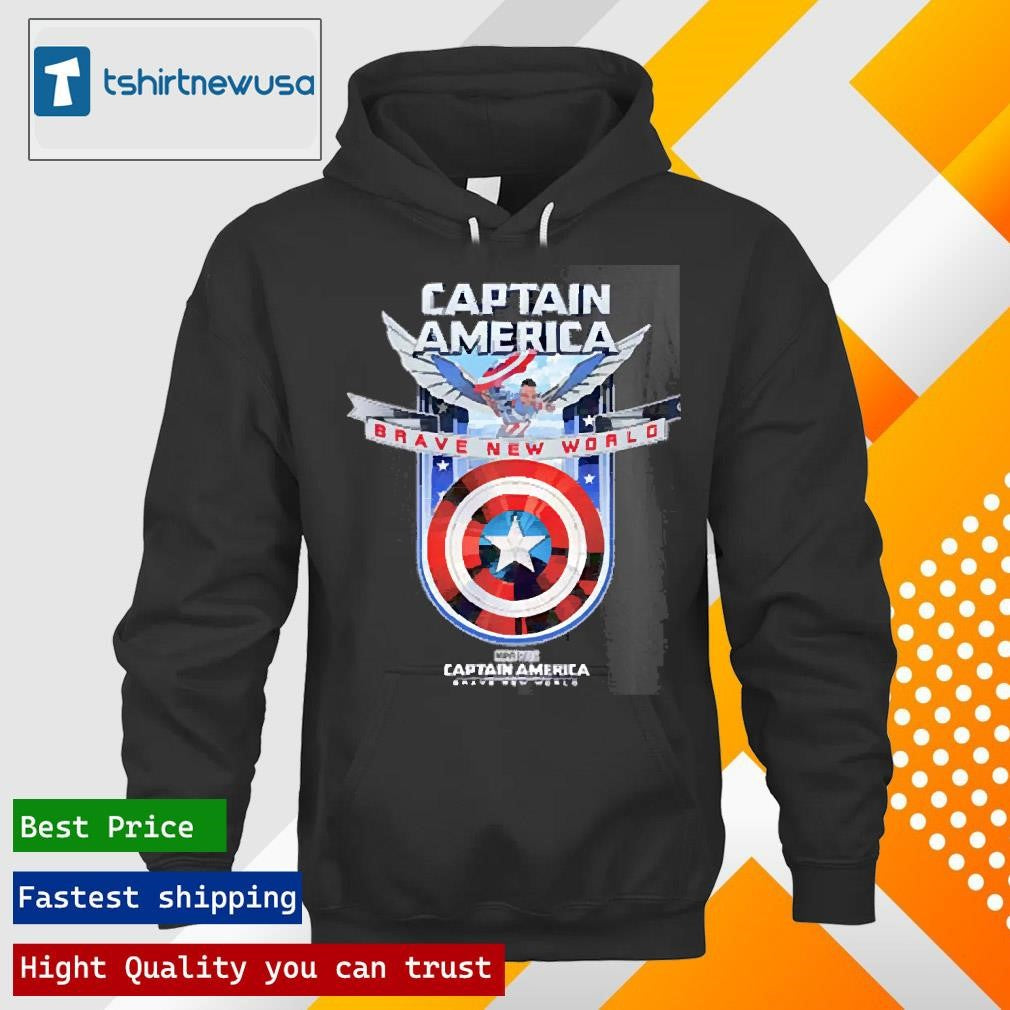 Top Shield Captain America Brave New World 2025 T Shirt