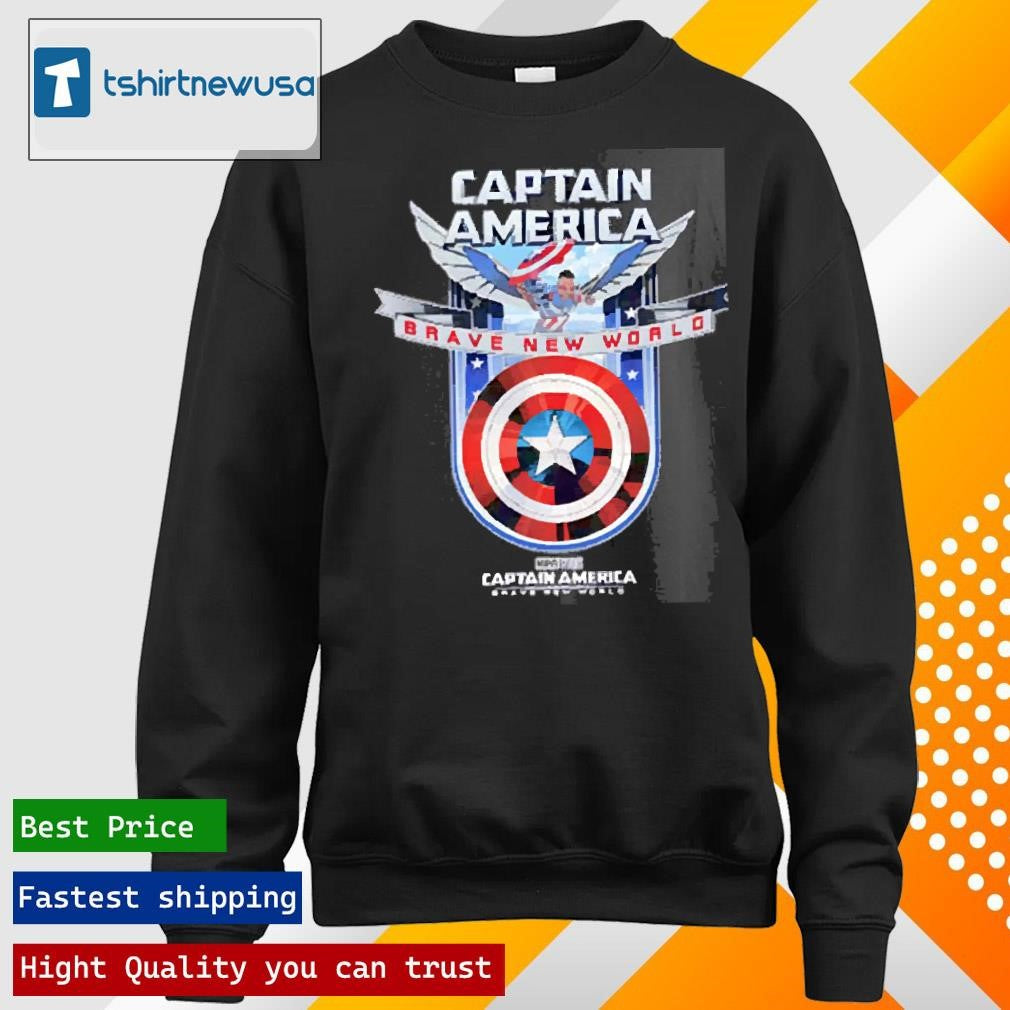 Top Shield Captain America Brave New World 2025 T Shirt