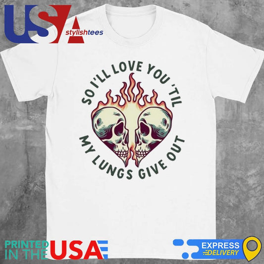 Tyler Childers Lungs Give Out Flames Tour T-shirt