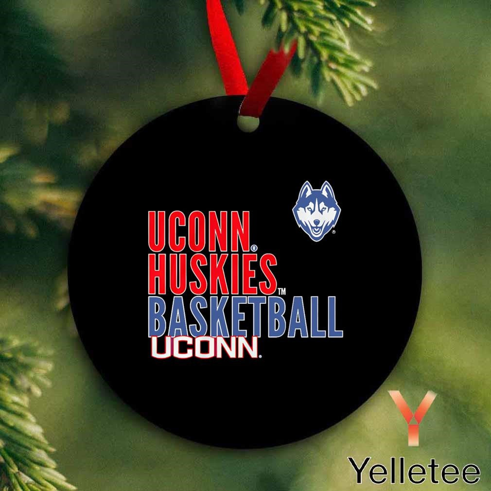 UConn Huskies basketball text logo Ornament