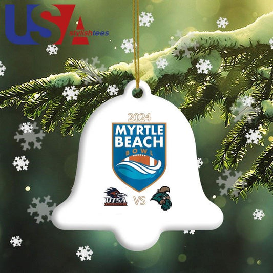 Utsa Roadrunners Vs Coastal Carolina Chanticleers Myrtle Beach Bowl 2024 Matchup NCAA Division Ornament