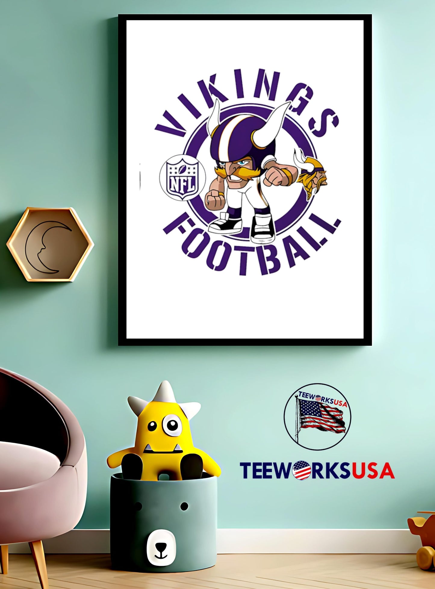 Vikings Nfl Rush Zone Cartoon Hero shirt