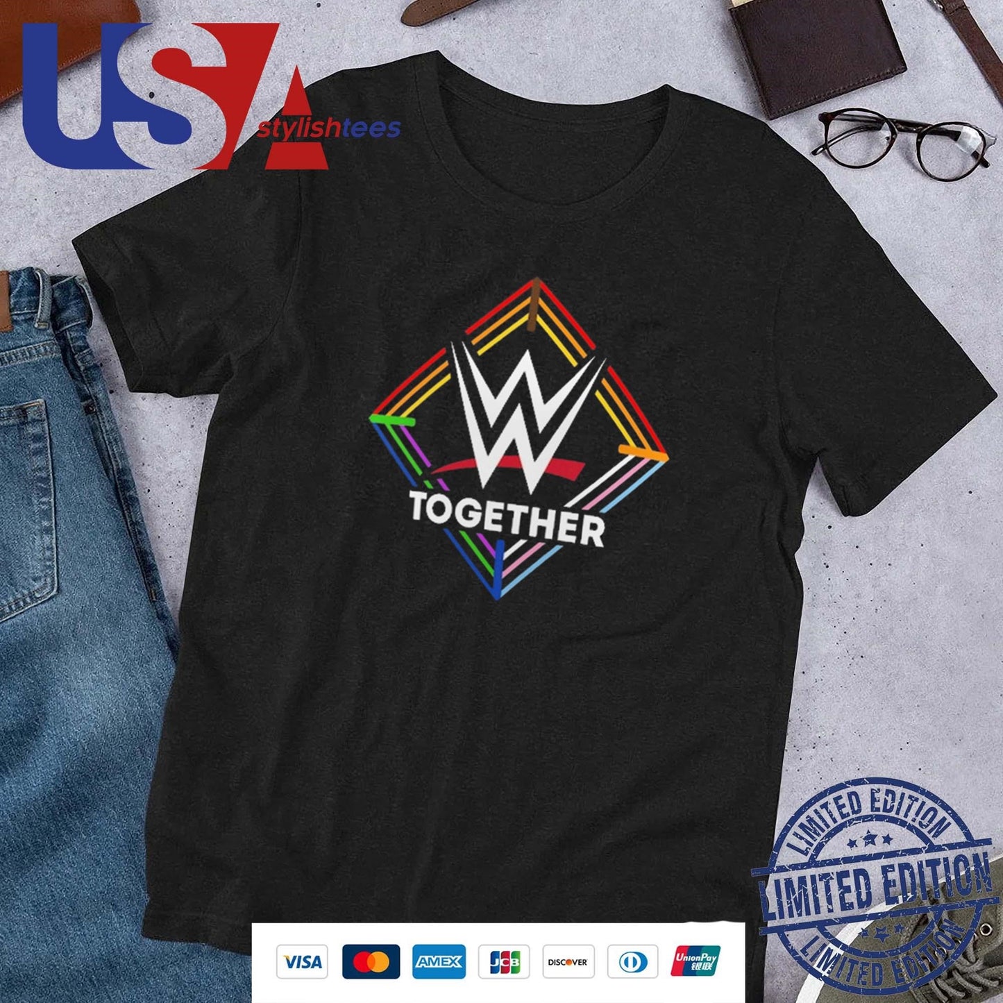 WWE Together Pride Month 2024 Shirt