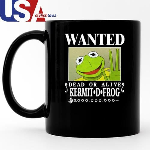 Wanted Dead Or Alive Kermit D. Frog Mug, Tumbler