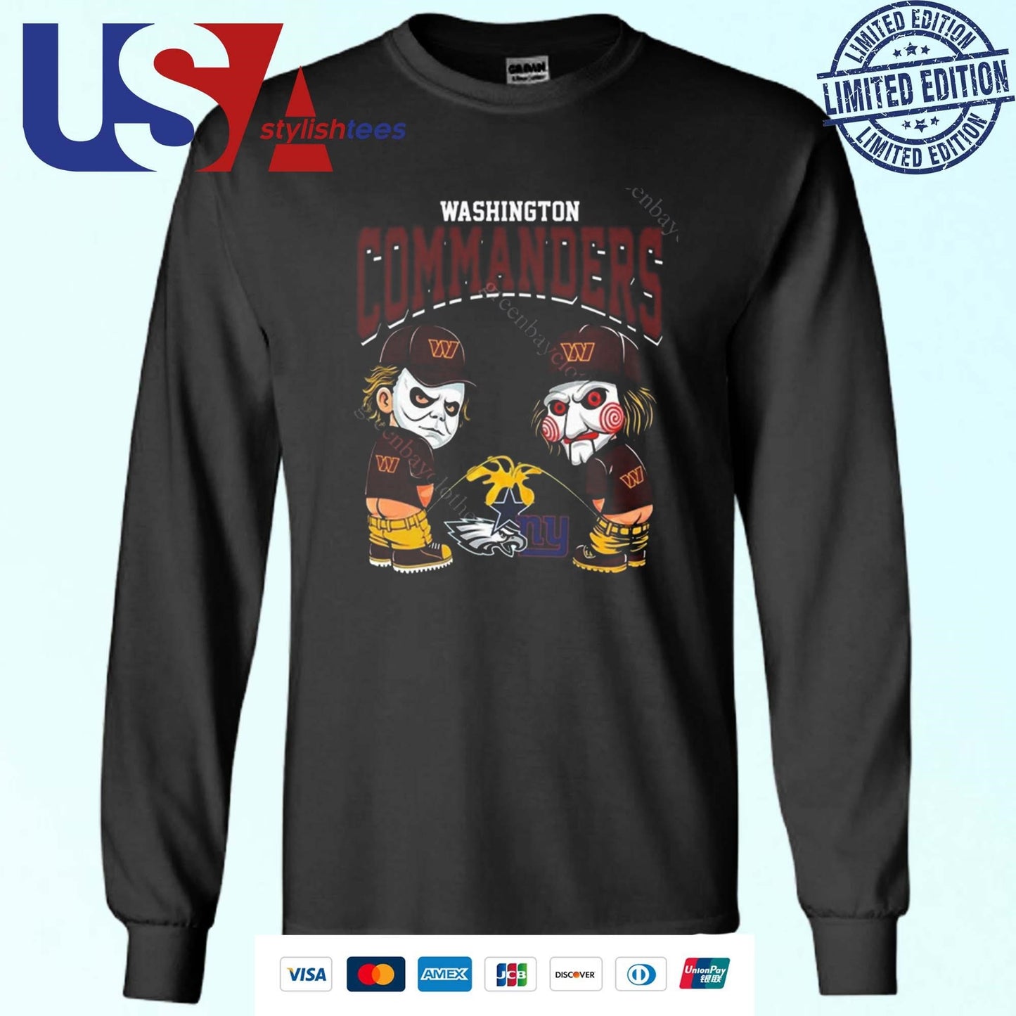 Washington Commanders NFL Halloween Peeing Shirt