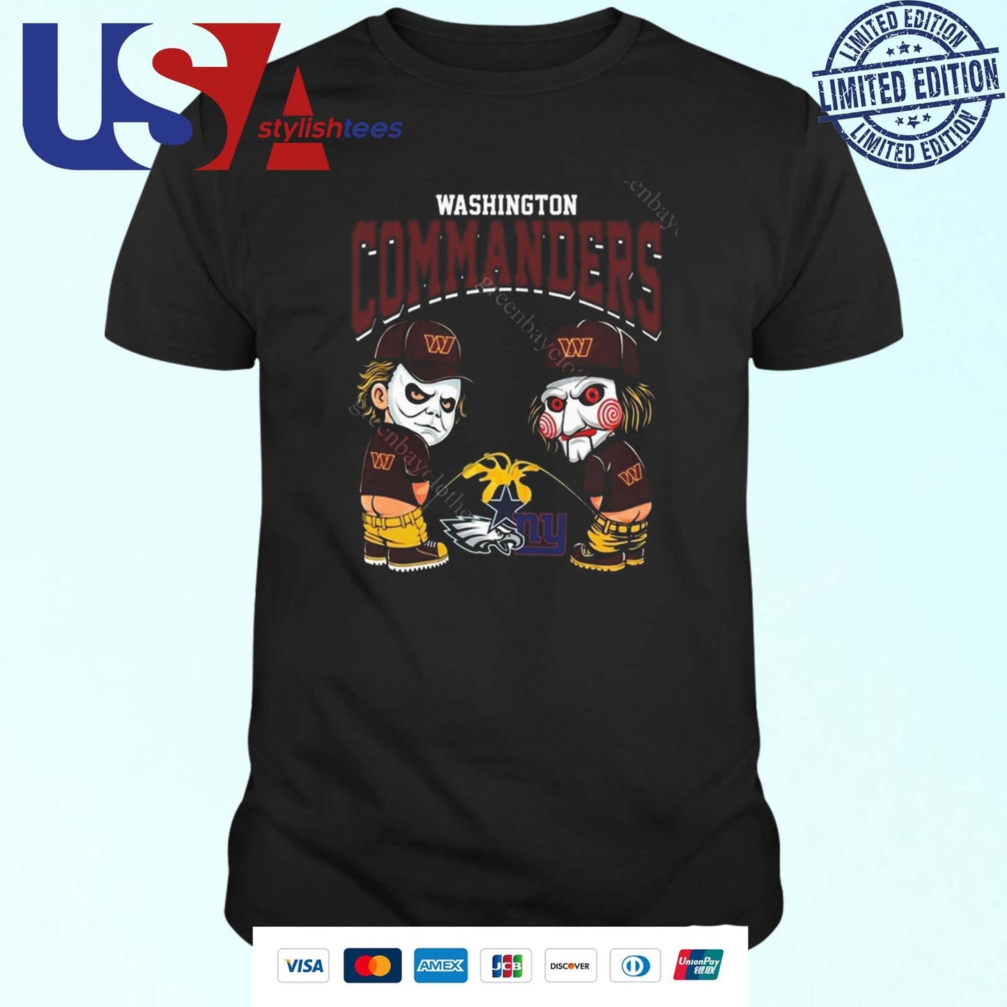 Washington Commanders NFL Halloween Peeing Shirt