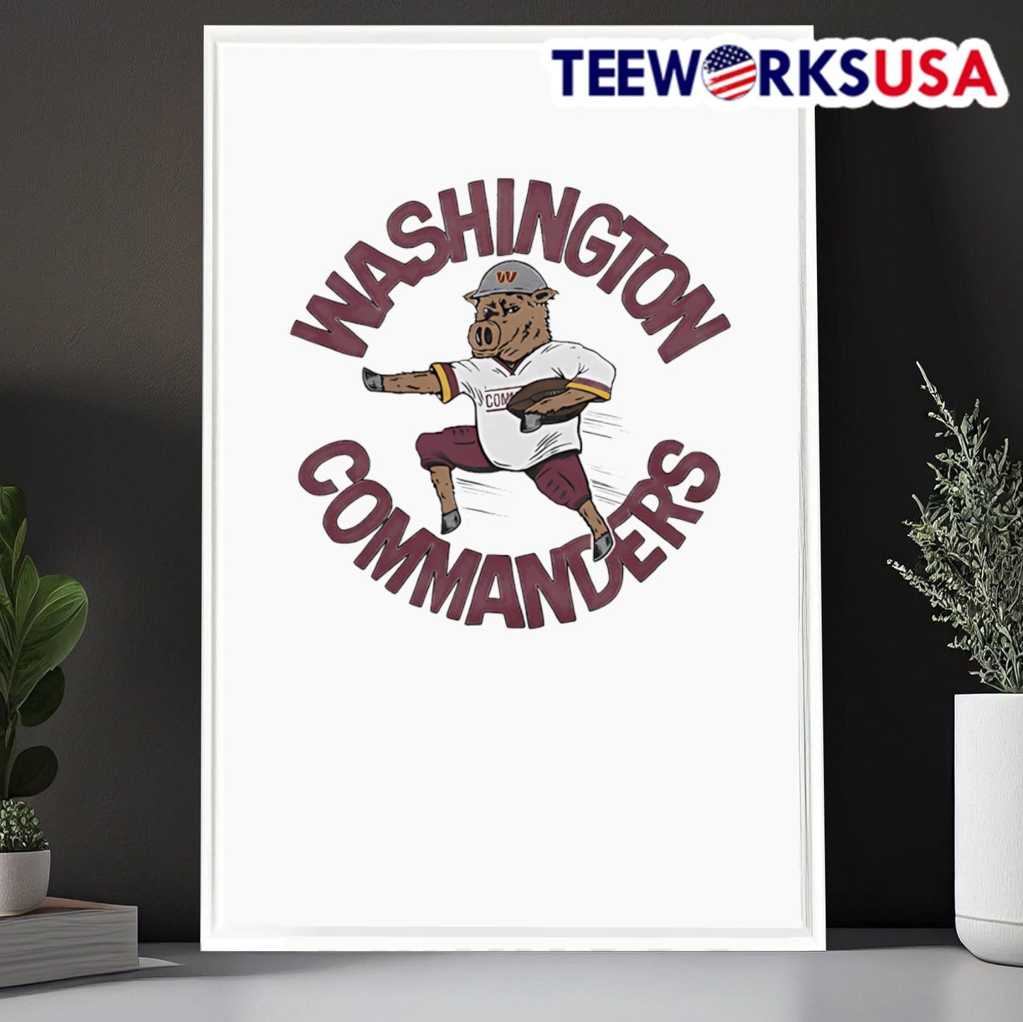 Washington Commanders mascot shirt