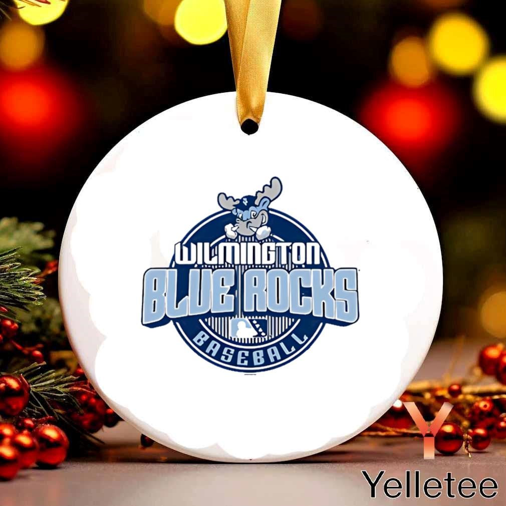 Wilmington Blue Rocks baseball circle logo Ornament