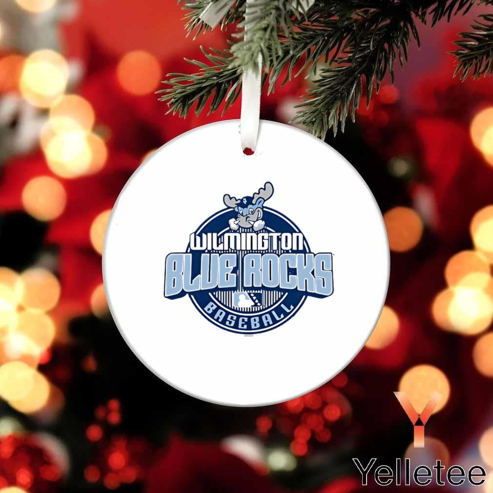 Wilmington Blue Rocks baseball circle logo Ornament