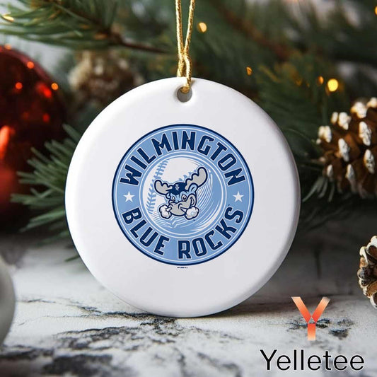 Wilmington Blue Rocks circle logo Ornament