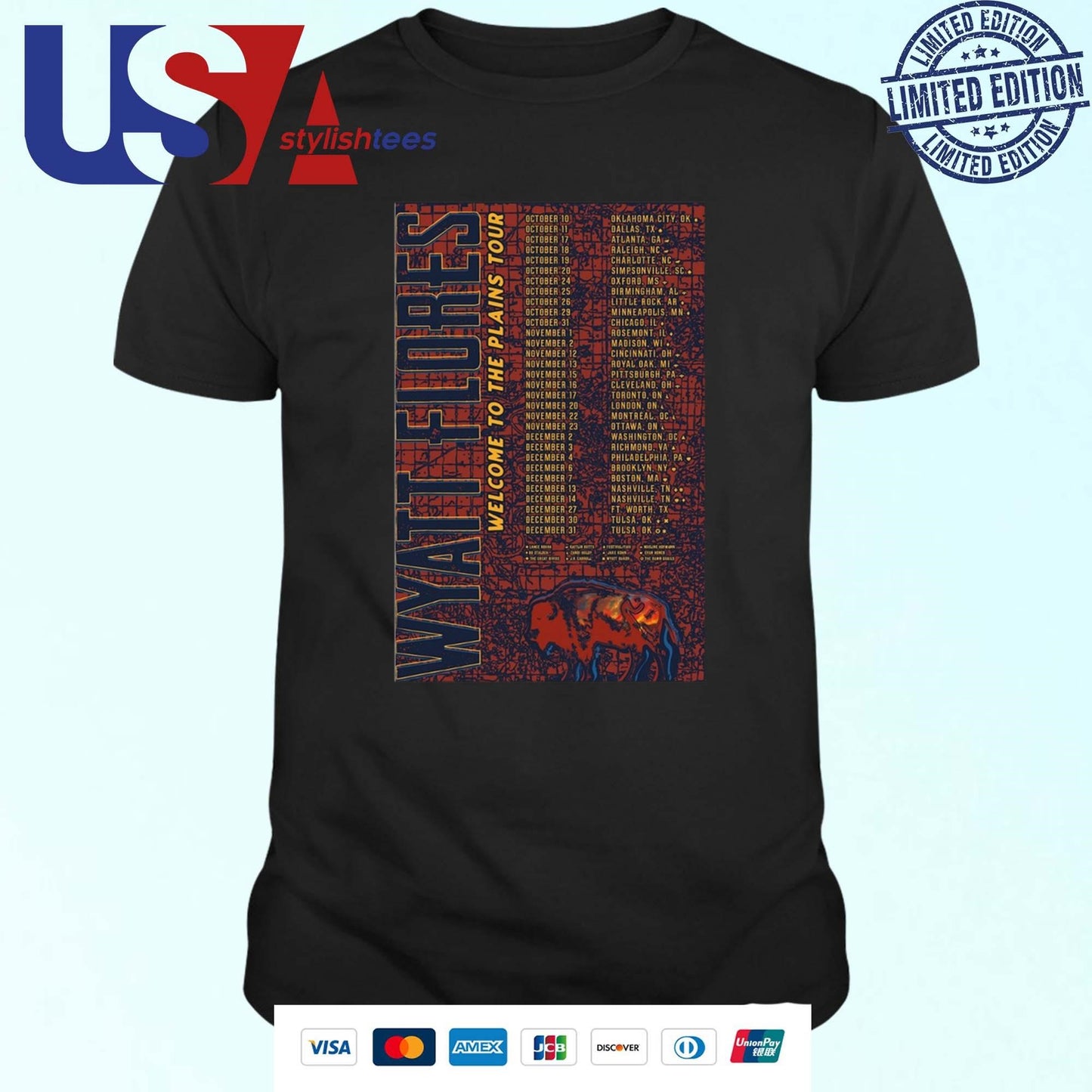 Wyatt Flores Welcome To The Plains Tour 2024 Shirt