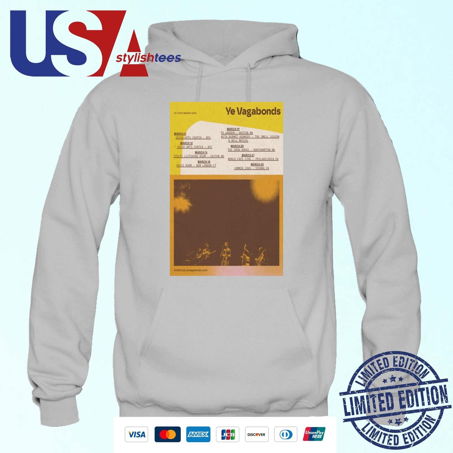 Ye Vagabonds US Tour March 2025 T-shirt