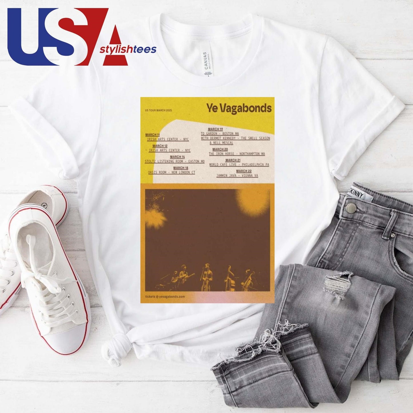 Ye Vagabonds US Tour March 2025 T-shirt