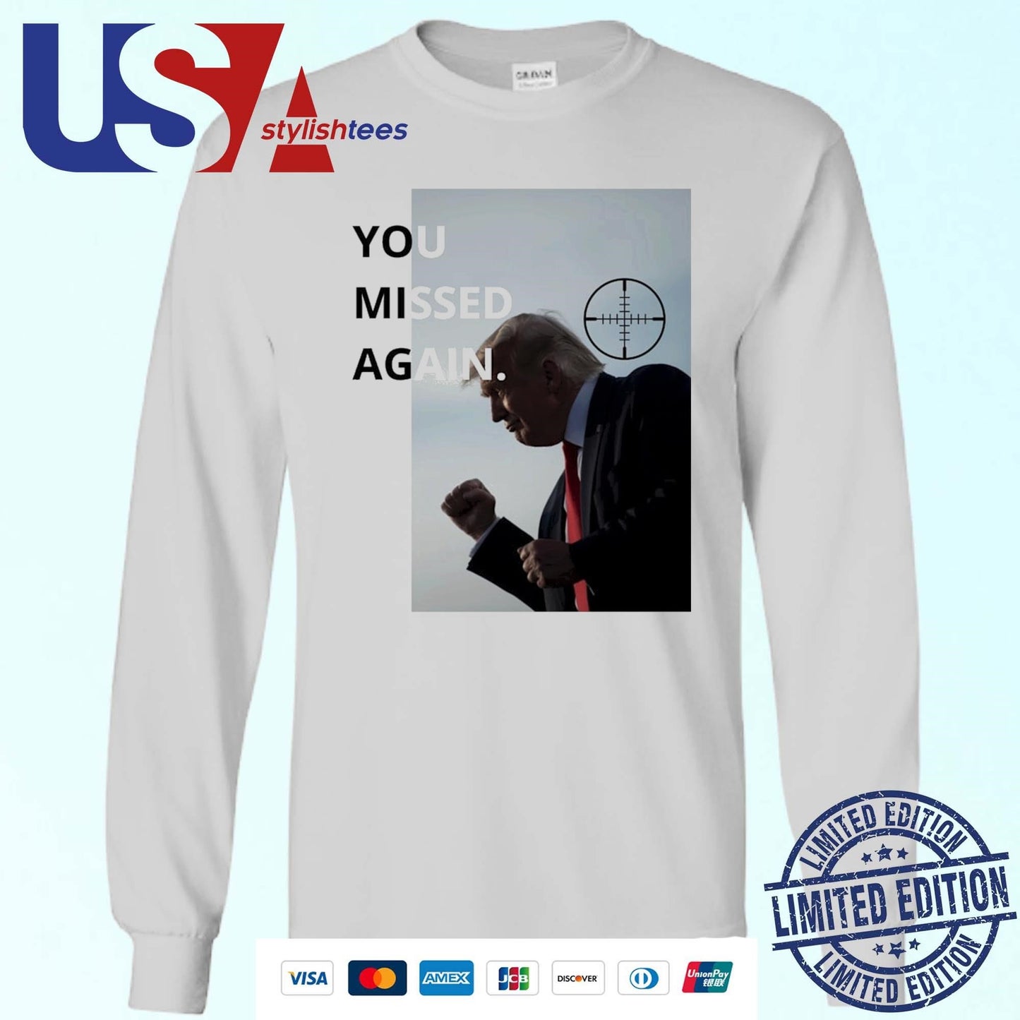 You Missed Again Golf Trump Again Shooting Attempt 2024 Shirt