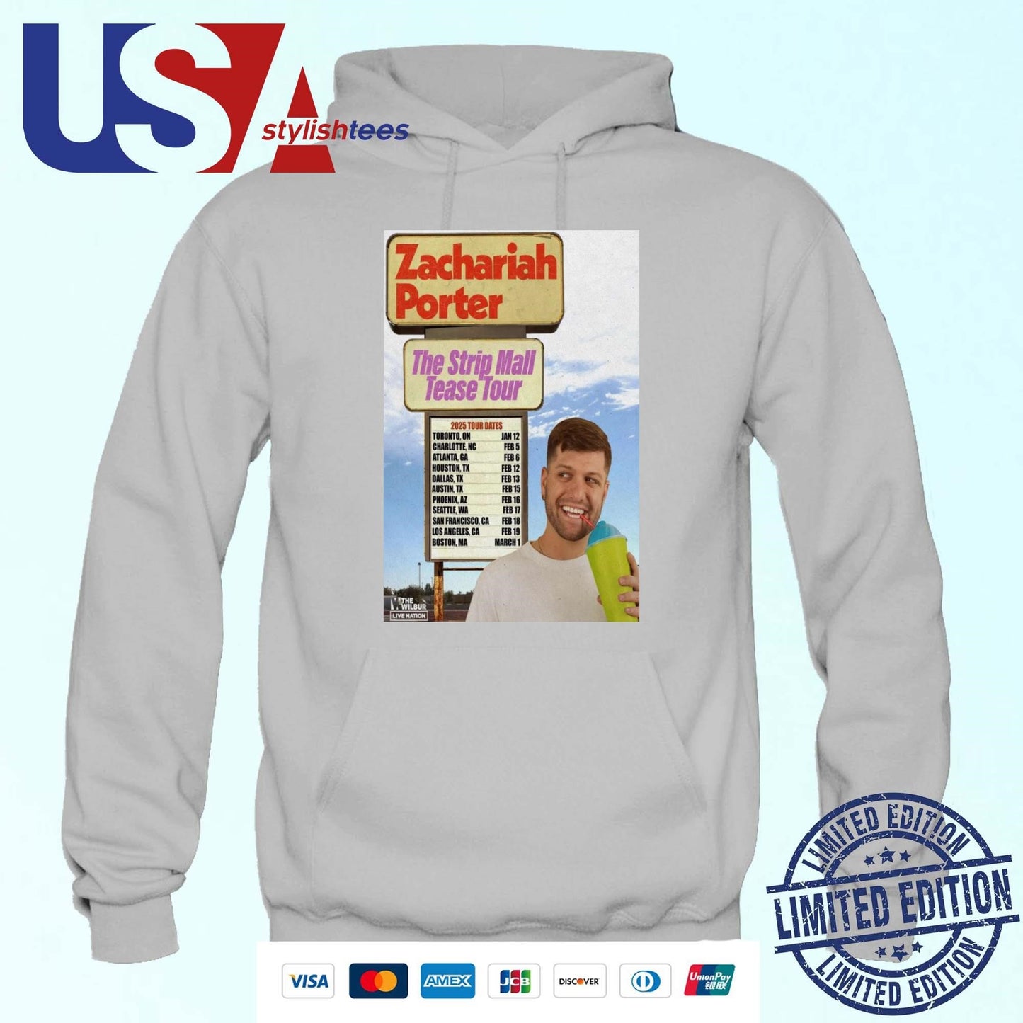 Zachariah Porter The Strip Mall Tease Tour 2025 T-shirt