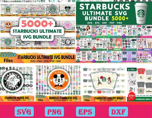 10 000 Starbucks Svg Bundle