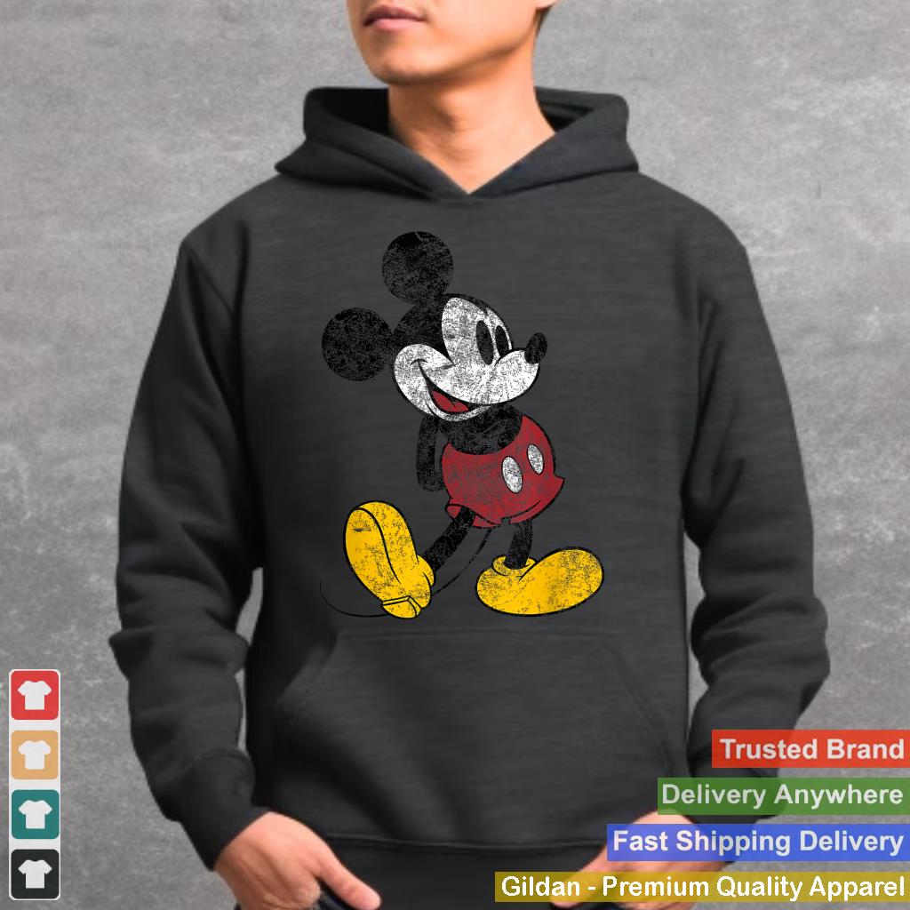 Disney Mickey Mouse Classic Standing Pose Distressed