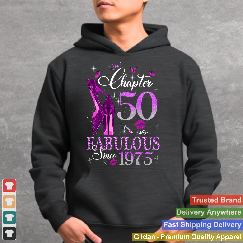 Womens Chapter 50 Fabulous Est 1975 50th B-day Queen Diamond