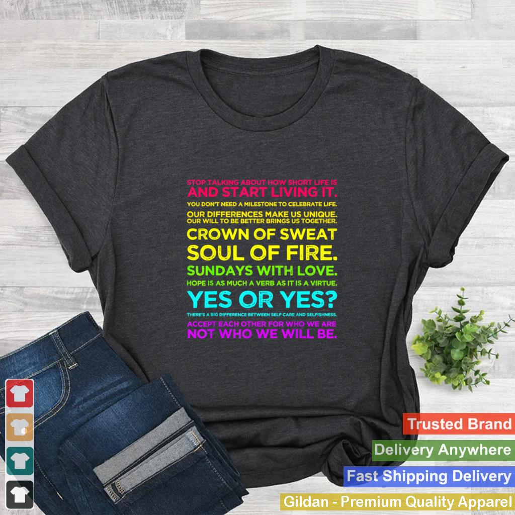 Ally Love Motivational Quotes Rainbow Text shirt