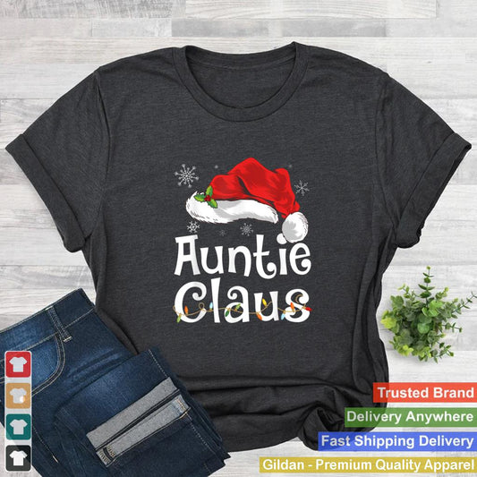 Auntie Claus Shirt Christmas Pajama Family Matching Xmas T Shirt 5 2