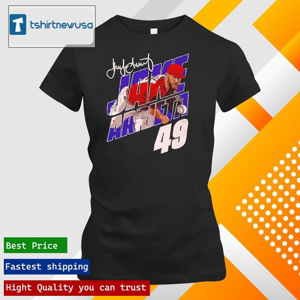 Premium Jake Arrieta 49 Philadelphia Pitch Baseball 2025 T Shirts