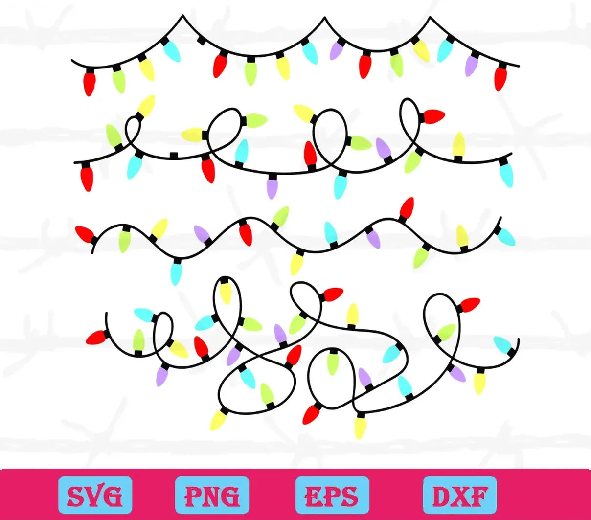 Christmas Lights, Premium Svg Files