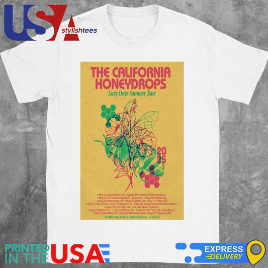 The California Honeydrops 2025 Lazy Days Summer Tour Shirt