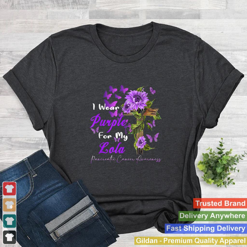 I wear Purple for my Lola Pancreatic Cancer Awareness T Shirt