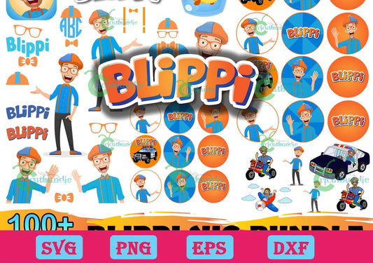 100+ Blippi Svg Bundle