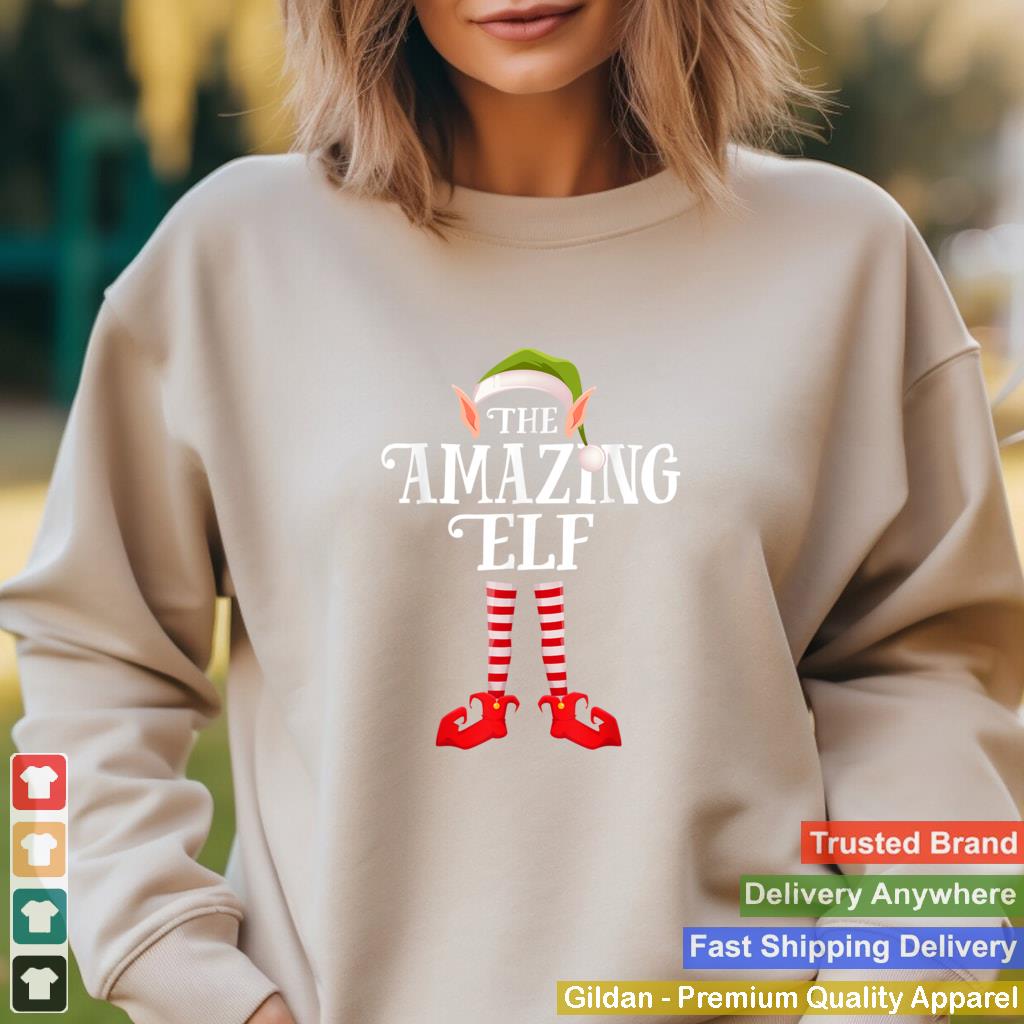 Amazing Elf Christmas Party Matching Family Group Pajama T Shirt