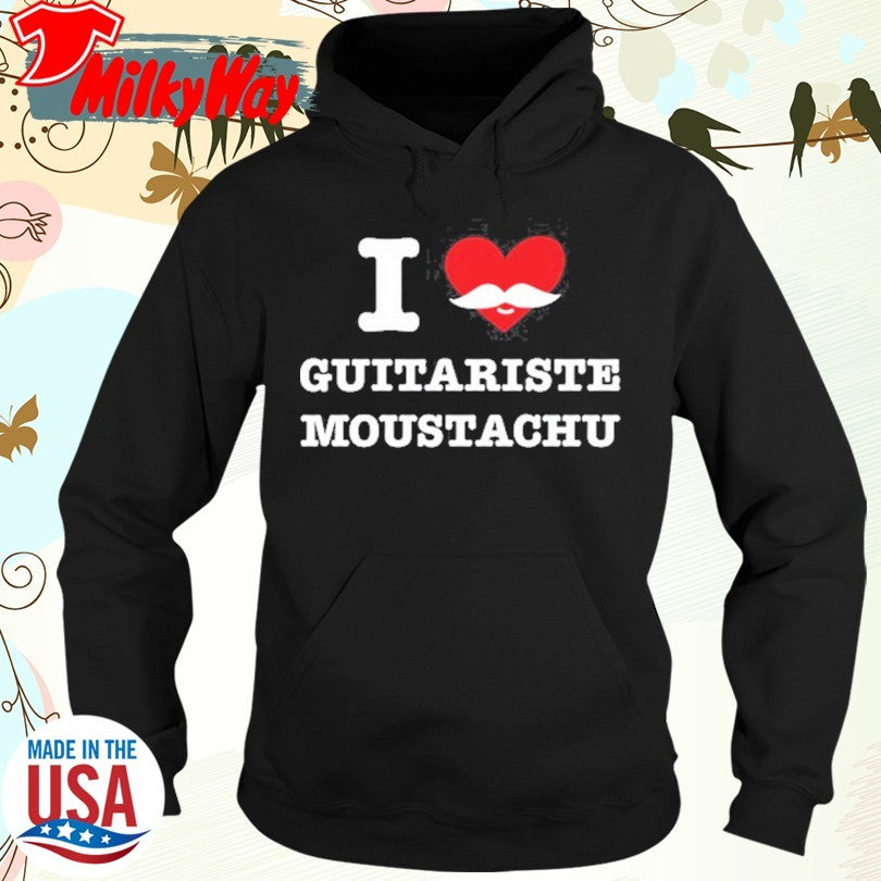 Official I Love Guitariste Moustachu Shirt