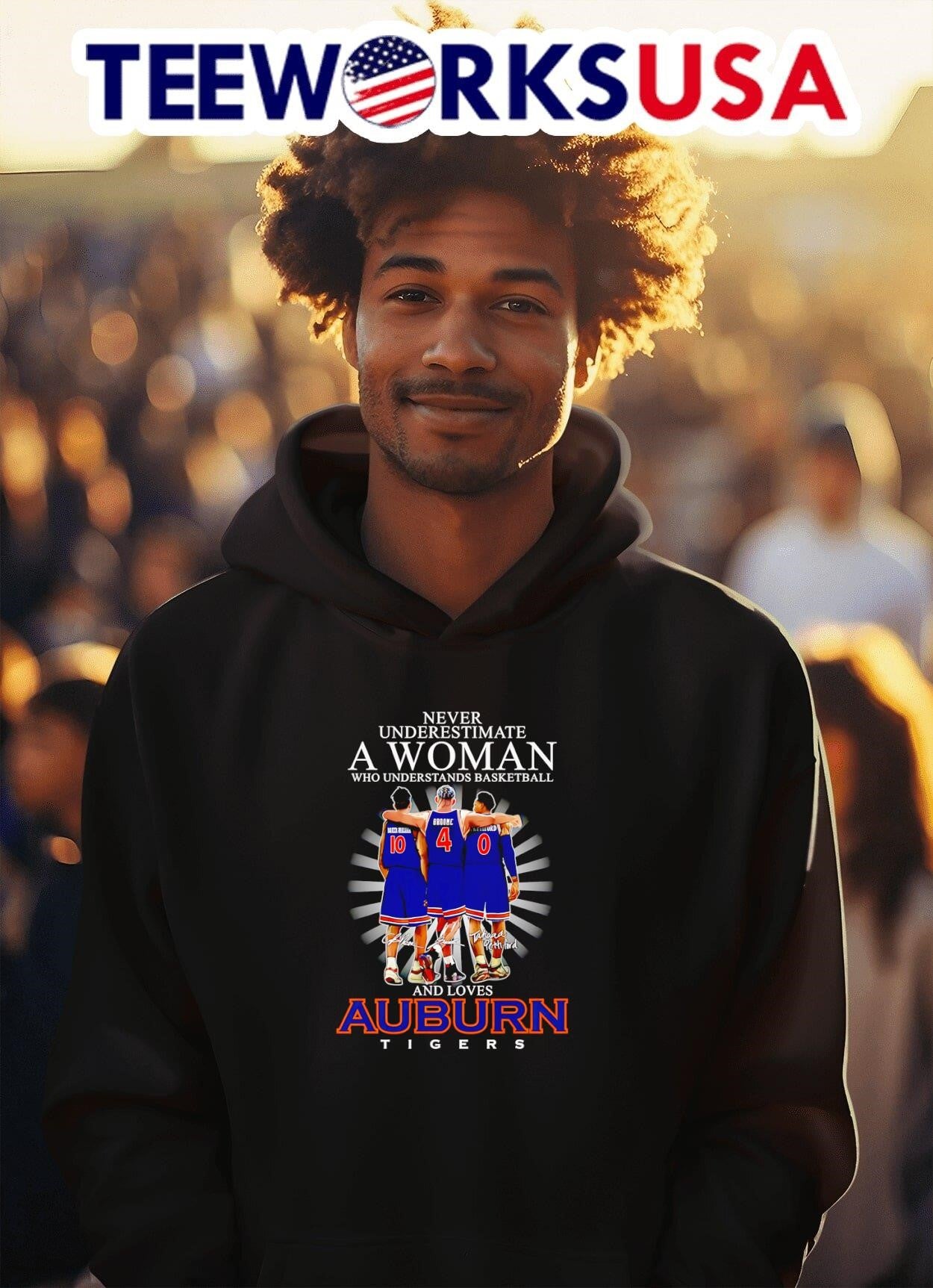 Never underestimate a woman who understands basketball and loves Auburn Tigers shirt