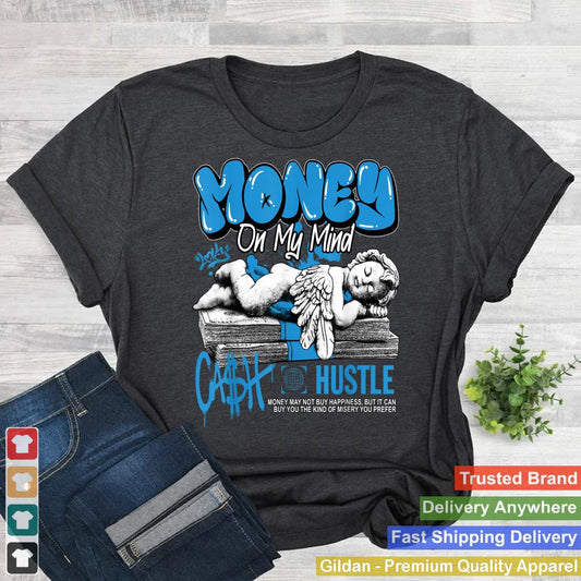 Money Cash Powder Blue 9s Matching Tee For Men Women